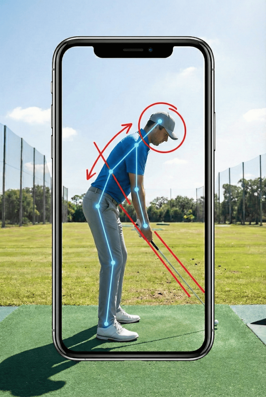 ゴルフ教室向けスマホアプリ画面